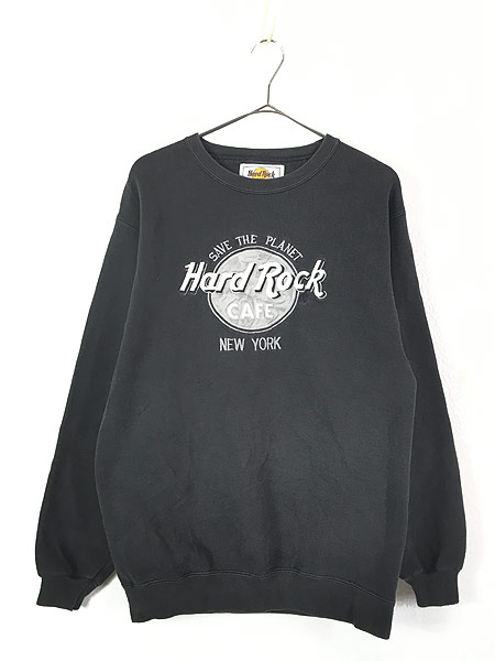 古着 90s USA製 Hard Rock Cafe 「NEW YORK」 BIG ロゴ ハードロック 