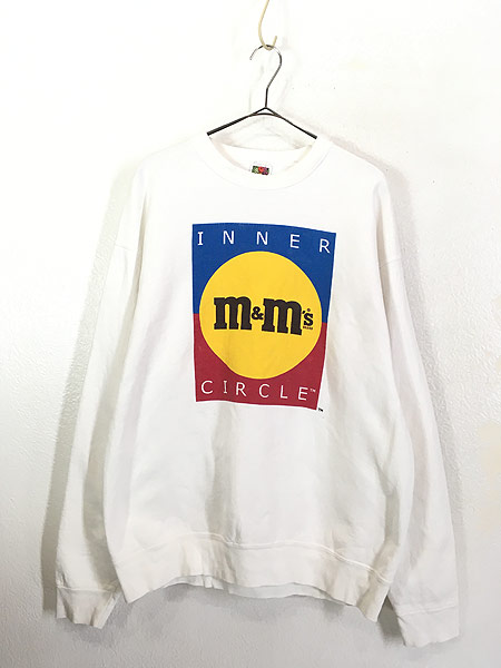 古着 90s USA製 M&M's Inner Circle 企業 ロゴ スウェット トレーナー