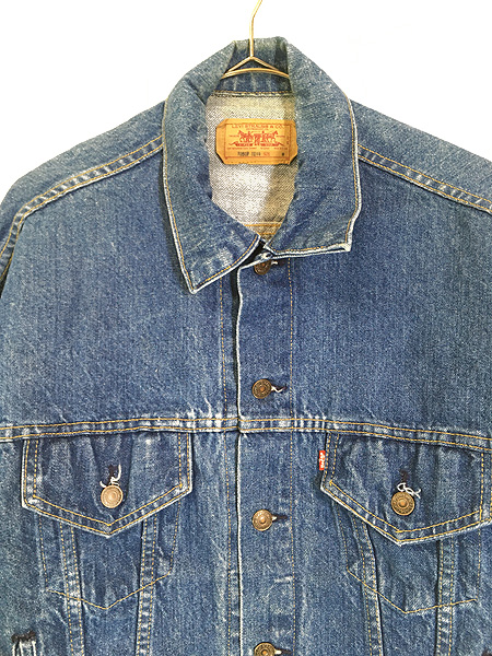 LEVI’S リーバイス 花柄 刺繍 スタッズ デニムジャケット ブラック