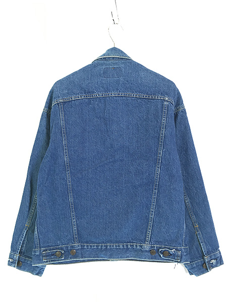 古着 80s USA製 Levi's 70507-0214 ハンド ポケット付 ブルー デニム