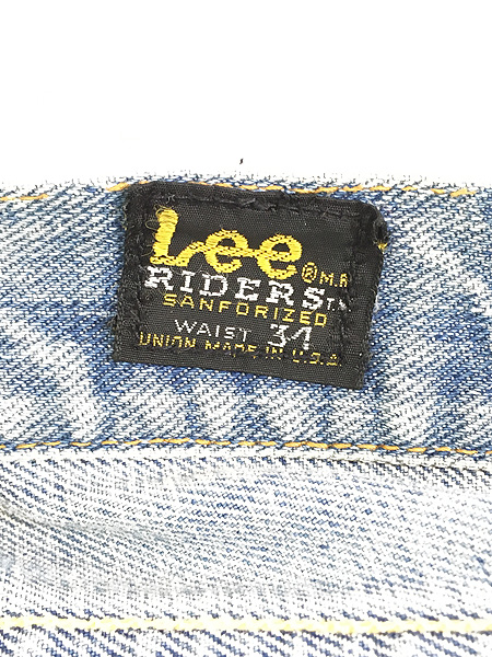 古着 70s USA製 Lee 200 初期 「サイド黒タグ」 ダメージ デニム