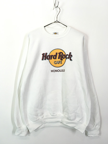 古着 90s USA製 Hard Rock Cafe 「HONOLULU」 ハードロック スウェット