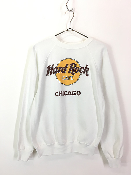 古着 80s USA製 Hard Rock Cafe 「CHICAGO」 ハードロック スウェット トレーナー M 古着 - 古着 通販 ヴィンテージ　 古着屋 Dracaena ドラセナ