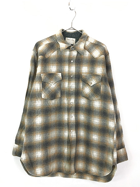 古着 70s USA製 Pendleton 「High Grade」 オンブレ シャドゥ チェック ...