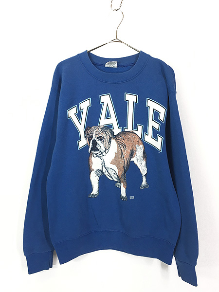 古着 90s 「YALE」 ブルドッグ スウェット トレーナー L 古着