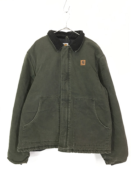 古着 USA製 Carhartt オリーブ ダック パデット トラディショナル