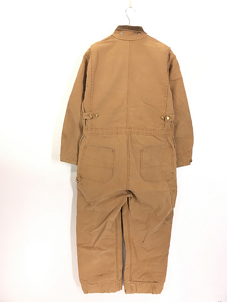 古着 70s USA製 Carhartt 防寒 パデッド ブラウン ダック 