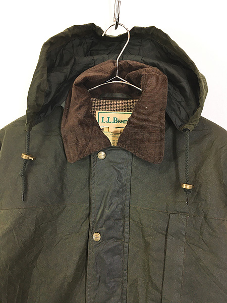 古着 80s LL Bean オイルド ワックスド コットン パデッド