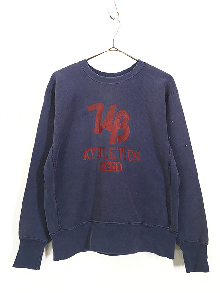 古着 70s USA製 Champion 単色 Reverse Weave 3段 u0026 4桁 カプセル リバース スウェット ナス紺 M  古着【10off】 - 古着 通販 ヴィンテージ 古着屋 Dracaena ドラセナ