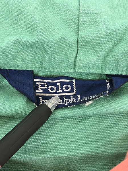 古着 90s Polo Ralph Lauren 「67 RLPo C」 ステンシル ハーフジップ