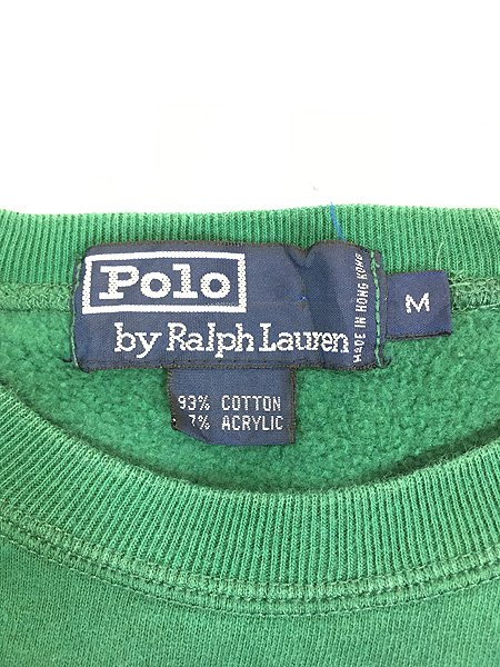 古着 90s Polo Ralph Lauren ポニー ワンポイント 刺しゅう スウェット