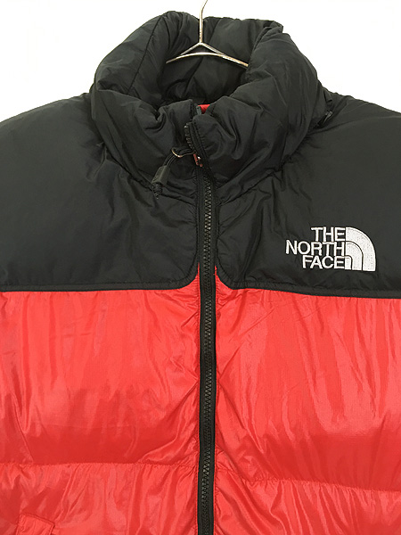 古着 90s TNF The North Face 700 フィル パワー ヌプシ ダウン ベスト 赤×黒 M 古着【30off】 - 古着 通販  ヴィンテージ 古着屋 Dracaena ドラセナ