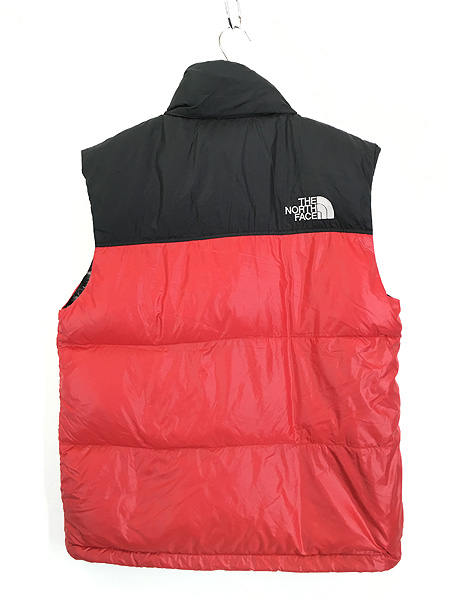 古着 90s TNF The North Face 700 フィル パワー ヌプシ ダウン ベスト 赤×黒 M 古着【10off】 - 古着 通販  ヴィンテージ　古着屋 Dracaena ドラセナ