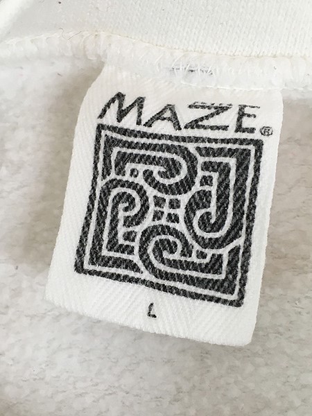 古着 90s USA製 MAZE 花 フラワー アート スウェット トレーナー L