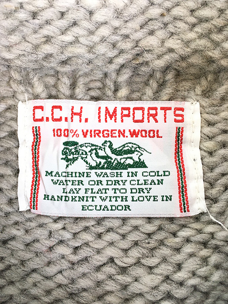 古着 90s エクアドル製 C.C.H. Import 星条旗 フラッグ ヘビー ウール ...