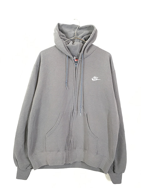 カラーブルー×グレーNIKE, 70's ZIP UP SWEAT PARKER vintage