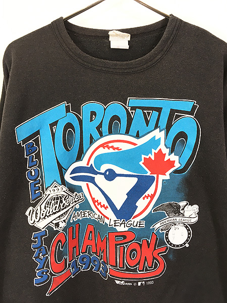 vintage アメリカ古着 青 チームロゴ Blue jays スタジャン-