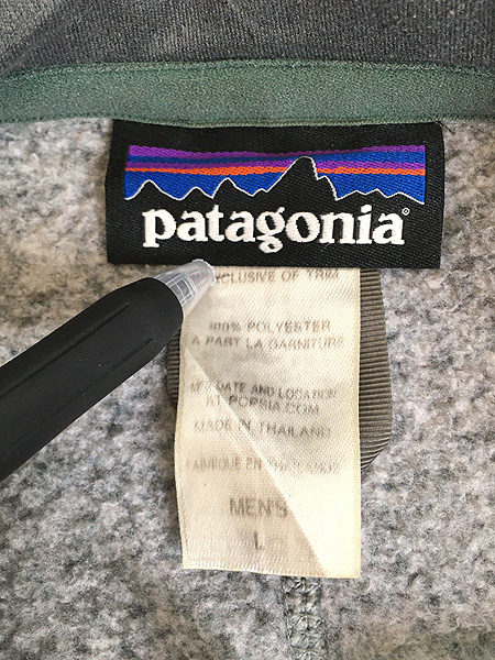 古着 14s Patagonia 「ベターセーター」 フルジップ ニット フリース ジャケット グレー L 古着