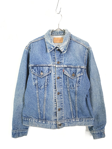 古着 80s USA製 Levi's 70505 ブルー デニム ジャケット Gジャン