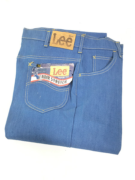 Deadstock」 古着 70s USA製 Lee 201-0942 ストレッチ デニム パンツ ...