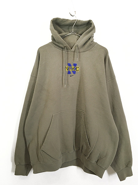 【special】NIKE ナイキ センターロゴパーカー 90s USA製 黄色9chord_sweat