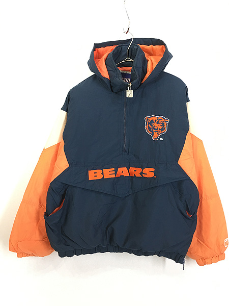 古着 90s NFL Chicago Bears ベアーズ ハーフジップ パデット 