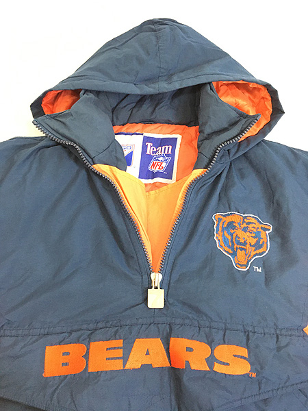 古着 90s NFL Chicago Bears ベアーズ ハーフジップ パデット