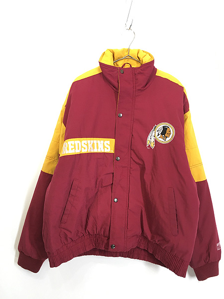 古着 90s NFL Washington Redskins レッドスキンズ パデット ナイロン ...