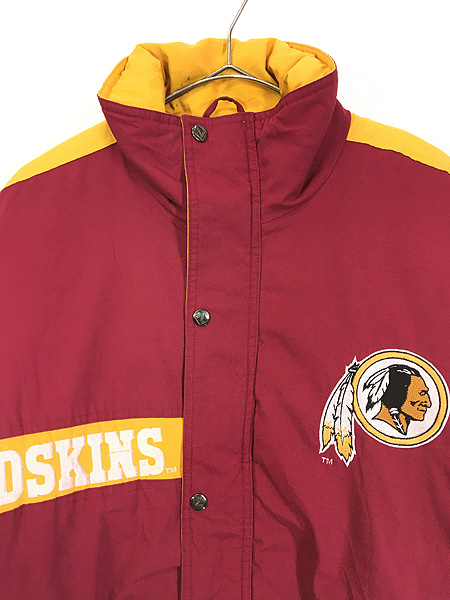 古着 90s NFL Washington Redskins レッドスキンズ パデット ナイロン 