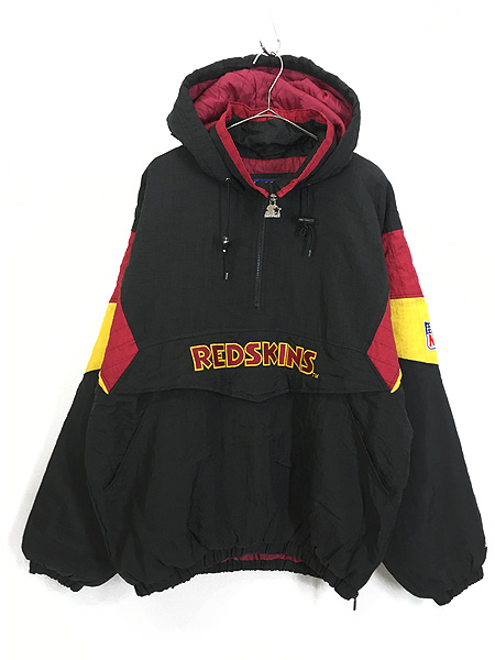 古着 90s NFL Washington Redskins レッドスキンズ ハーフジップ