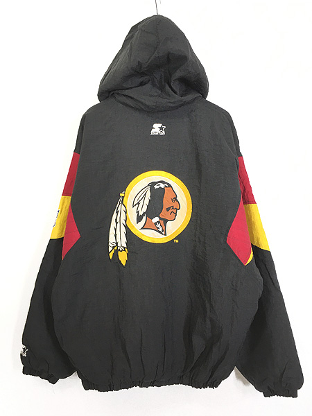 NFL 古着 ヴィンテージ Redskins ハーフジップ フリース 赤 M-