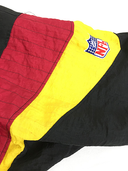 古着 90s NFL Washington Redskins レッドスキンズ ハーフジップ