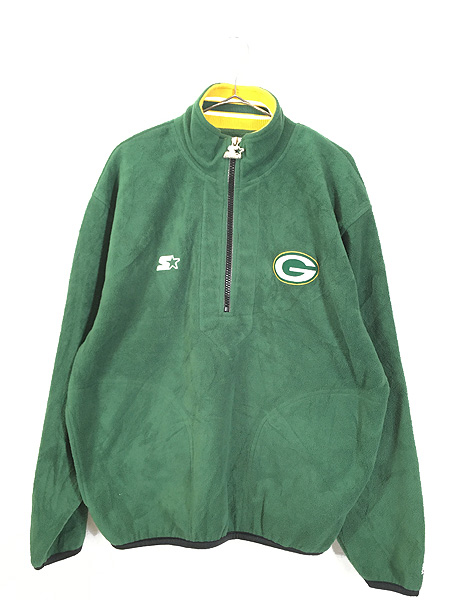 古着 NFL Green Bay Packers パッカーズ ハーフジップ フリース 