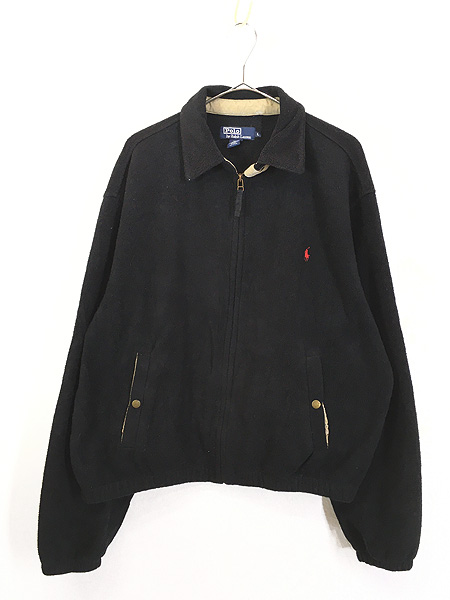 古着 Polo Ralph Lauren フリース スウィング トップ ブルゾン ジャケット 黒 L 古着【30off】 - 古着 通販 ヴィンテージ  古着屋 Dracaena ドラセナ