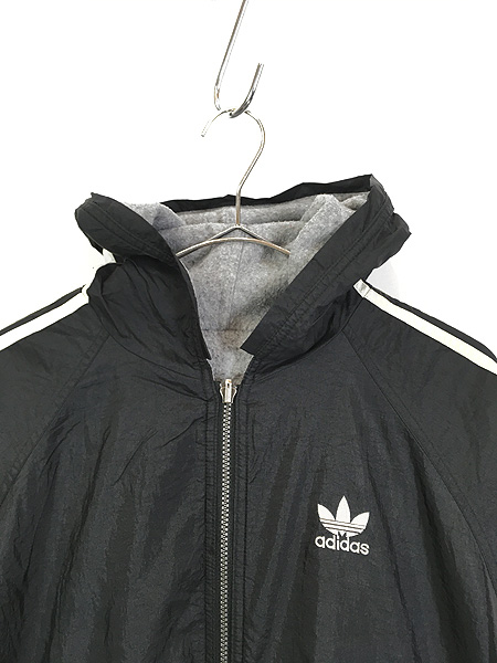 古着 90s adidas ナイロン × フリース バイカラー トレフォイル ...