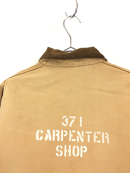 古着 70s Carhartt 裏地 ストライプ ブランケット 3段 ステンシル 