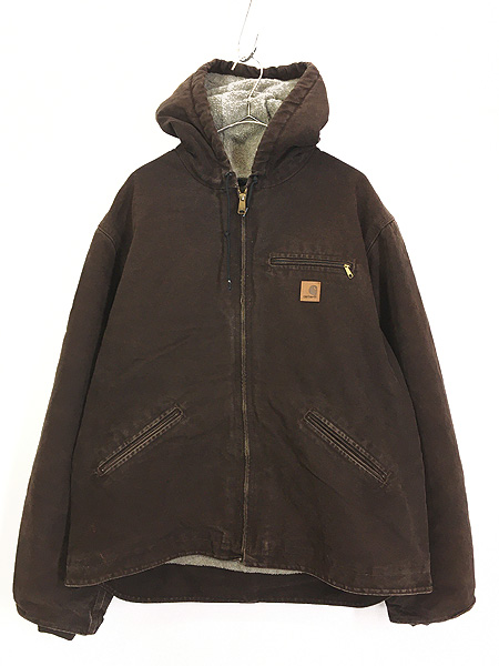 古着 Carhartt 裏ボア ブラウン ダック デトロイト ジャケット ...