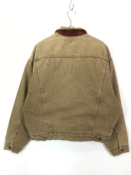 古着 90s USA製 Levi's 70617-4826 ネイティブ ブランケット ブラウン