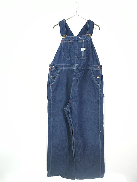 古着 50s USA製 Lee 「Jelt Denim」 濃紺 ジェルト デニム カットオフ