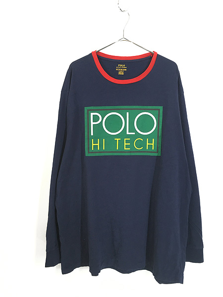 古着 Polo Ralph Lauren 「POLO HI TECH」 BIG パッチ 長袖 Tシャツ