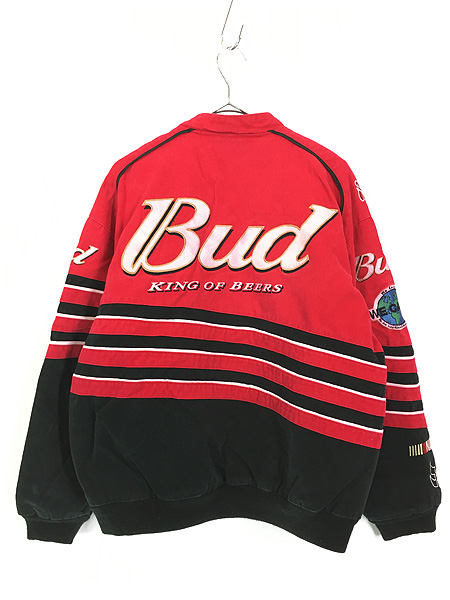 古着 90s JEFF HAMILTON 「Budweiser」 バドワイザー 刺しゅう 