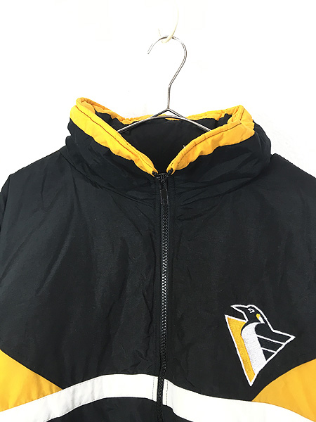 古着 90s NHL Pittsburgh Penguins ペンギンズ 2way パデット 撥水