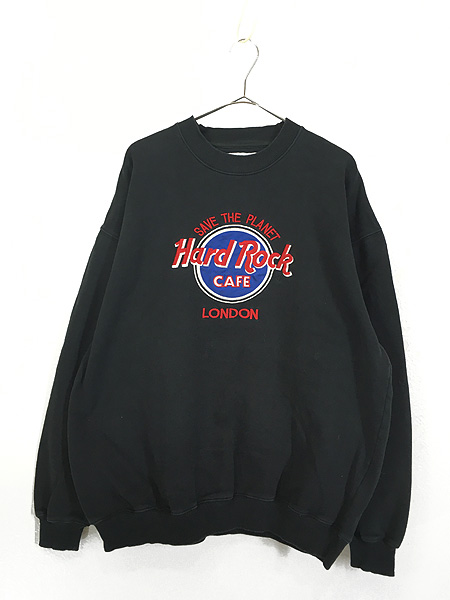 古着 90s Hard Rock Cafe ハードロック 「LONDON」 BIG ロゴ 刺しゅう