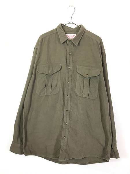 古着 80s USA製 FILSON GARMENT シャモアクロス フランネル シャツ