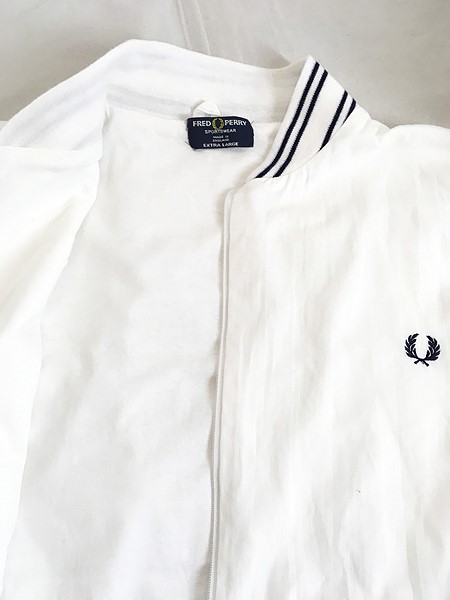 古着 England製 FRED PERRY ワンポイント ロゴ 刺しゅう コットン 