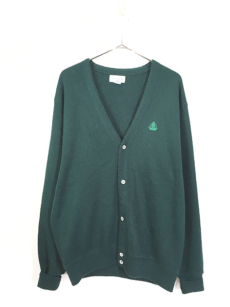 16486円 今年人気のブランド品や ヴィンテージ サプライ メンズ ニット セーター アウター Vintage Supply varsity cardigan in green GREEN