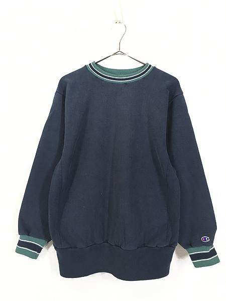 古着 90s USA製 Champion Reverse Weave 貴重!! ステッチ&目なし リブライン リバース スウェット L  古着【10off】 - 古着 通販 ヴィンテージ　古着屋 Dracaena ドラセナ