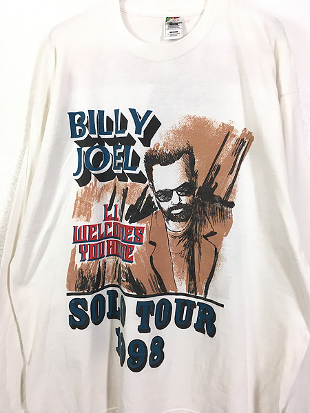 古着 90s USA製 Billy Joel 1998 ツアー ロック ミュージック 長袖 T