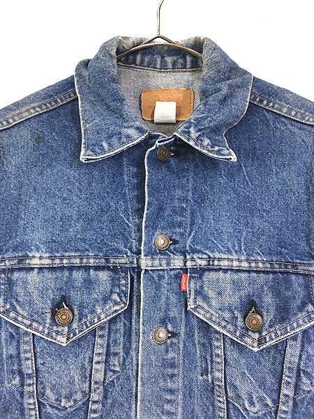 古着 80s USA製 Levi's 71205 4th 70505 ロング丈 デニム ジャケット Gジャン 38L - 古着 通販 ヴィンテージ　 古着屋 Dracaena ドラセナ