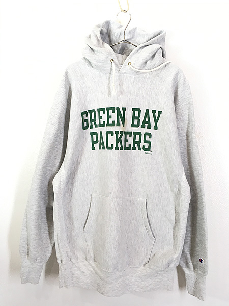 古着 90s Champion Reverse Weave NFL Green Bay Packers パッカーズ リバース スウェット パーカー  XXL 古着 - 古着 通販 ヴィンテージ　古着屋 Dracaena ドラセナ